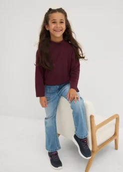 Niños bonprix bonprix Camiseta de manga larga de mezcla de algodón orgánico elástico (2 unidades)