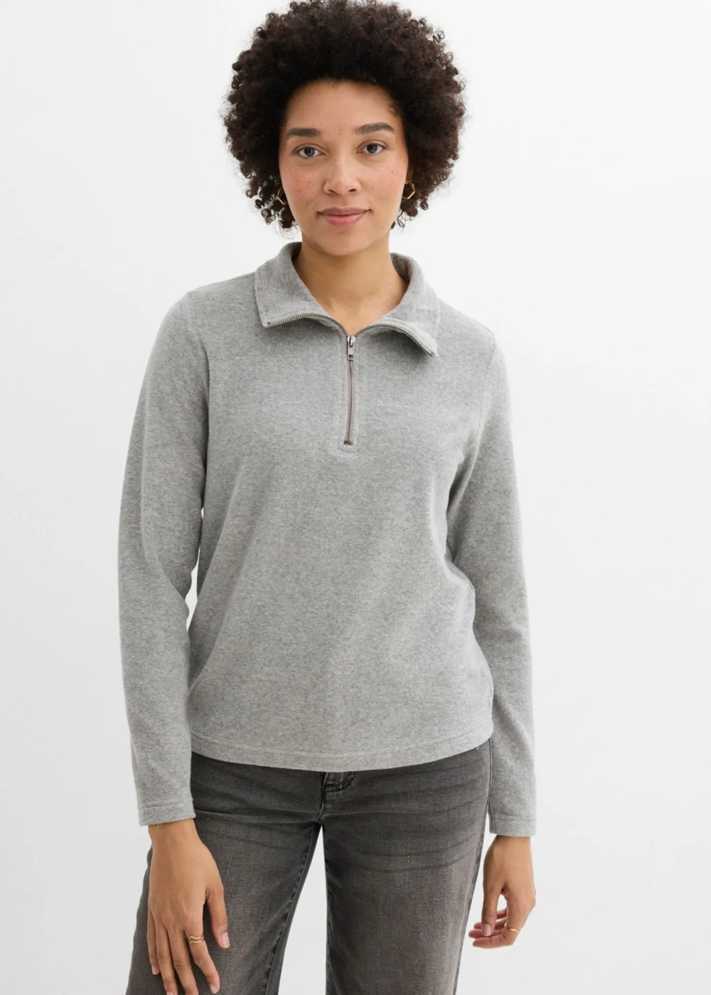 Mujer bonprix bonprix Camiseta de manga larga de felpa