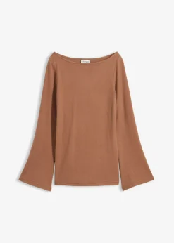 Mujer bonprix bonprix Camiseta de manga larga de suave mezcla de viscosa