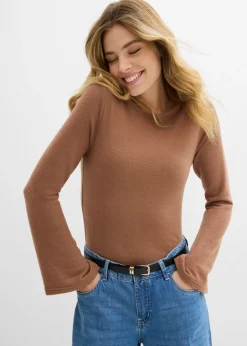 Mujer bonprix bonprix Camiseta de manga larga de suave mezcla de viscosa