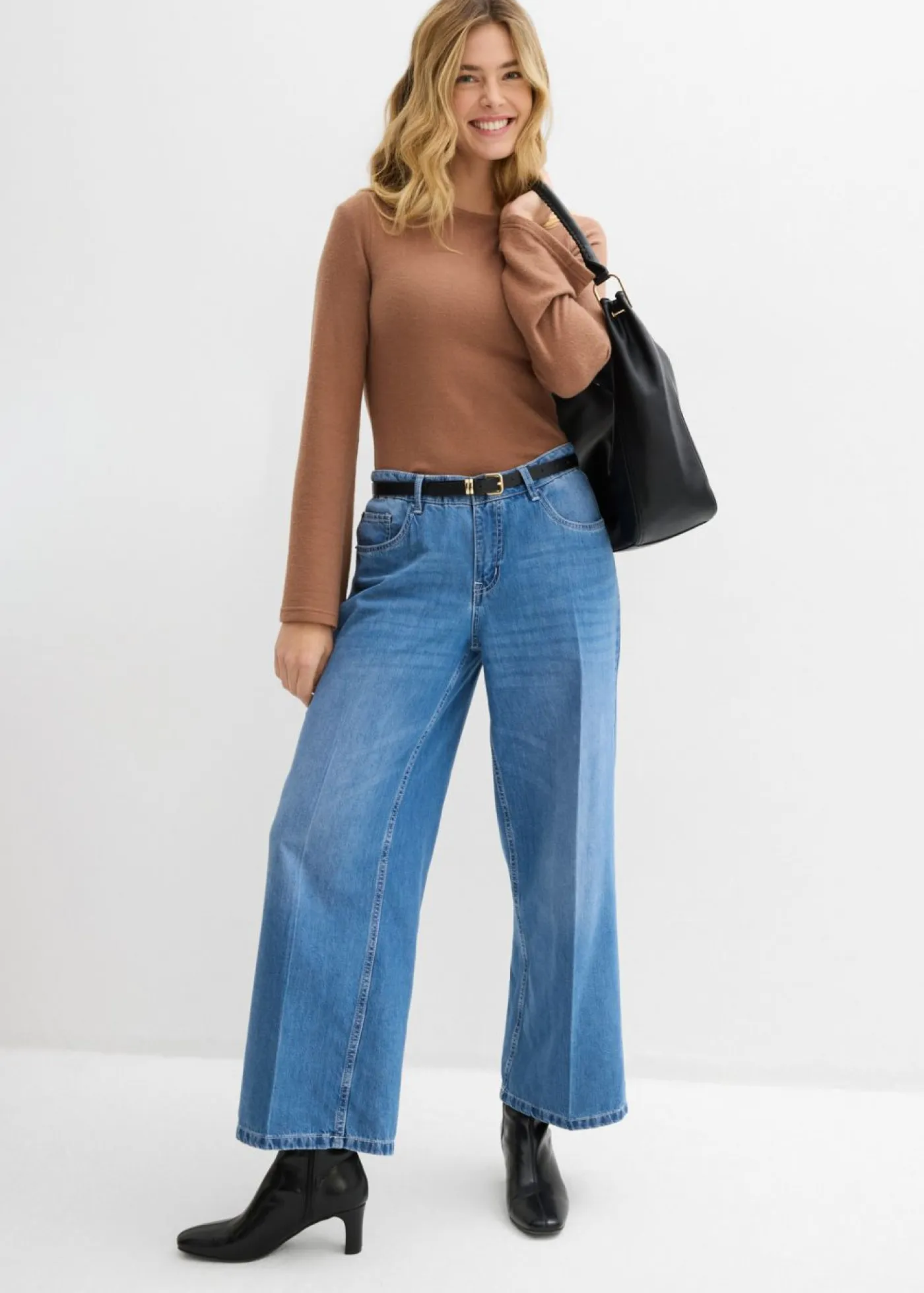 Mujer bonprix bonprix Camiseta de manga larga de suave mezcla de viscosa