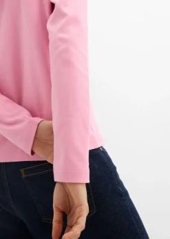 Mujer bonprix bonprix Camiseta de manga larga de algodón orgánico puro