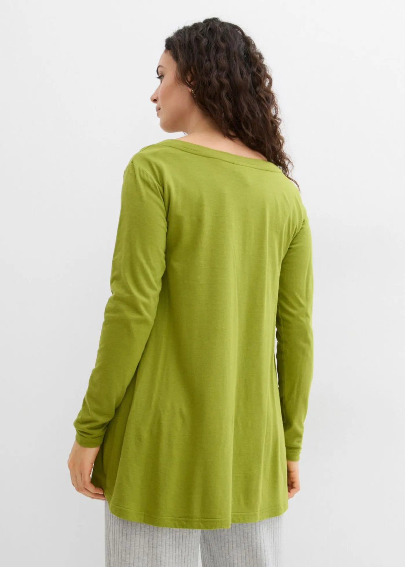 Mujer bonprix bonprix Camiseta de manga larga de mezcla de viscosa y algodón