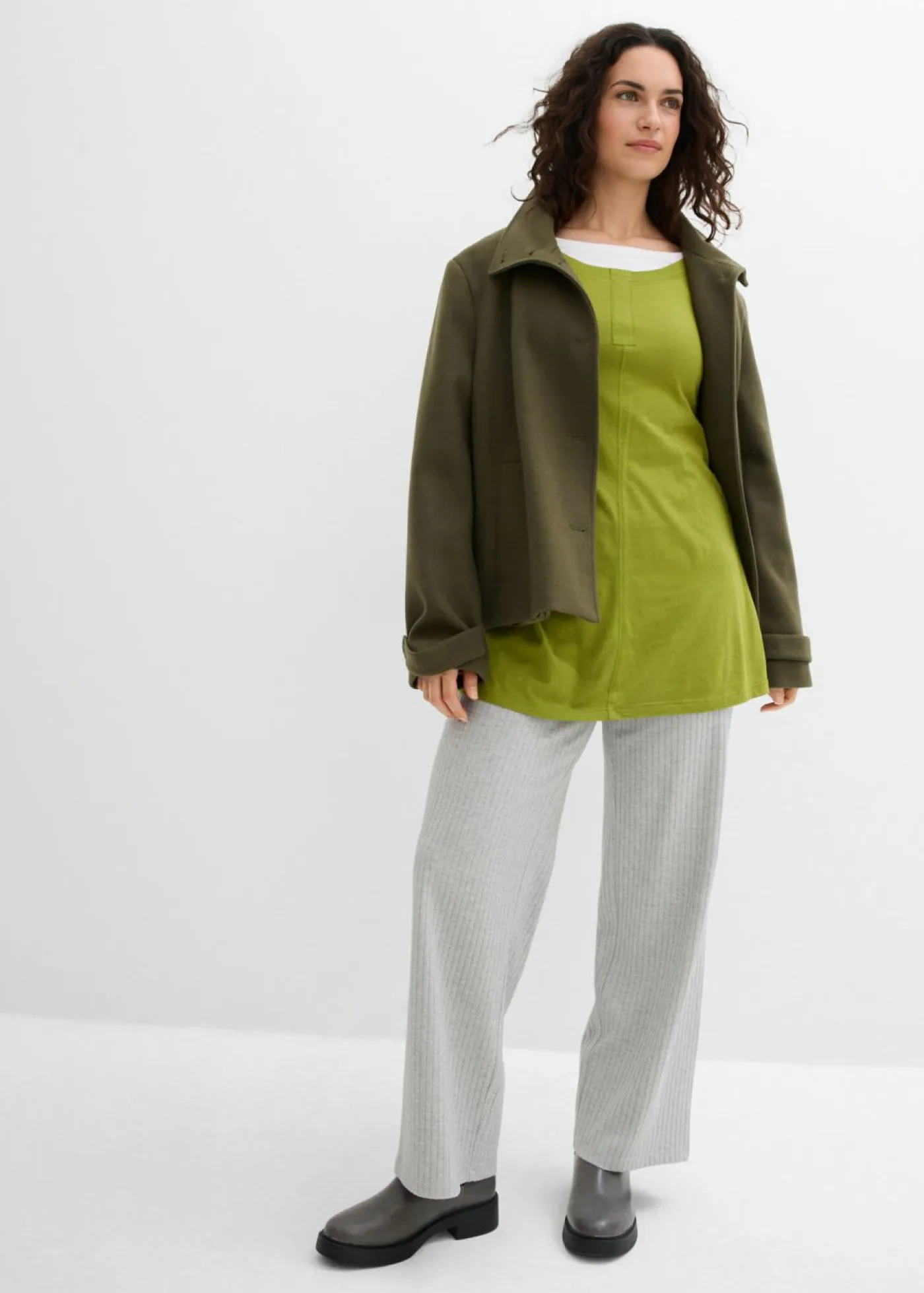 Mujer bonprix bonprix Camiseta de manga larga de mezcla de viscosa y algodón