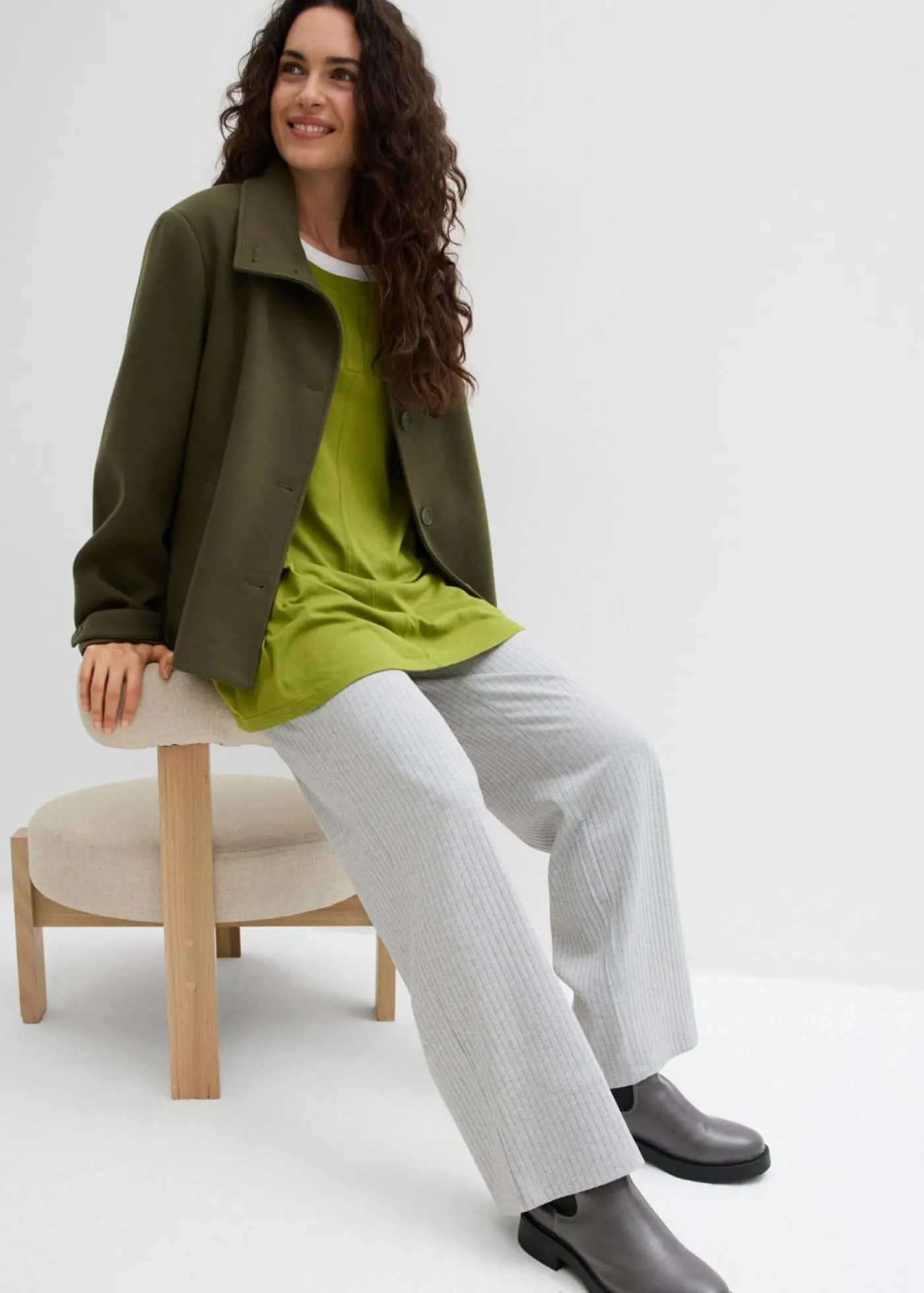 Mujer bonprix bonprix Camiseta de manga larga de mezcla de viscosa y algodón