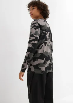 Niños bonprix bonprix Camiseta de manga larga de algodón puro (3 unidades)