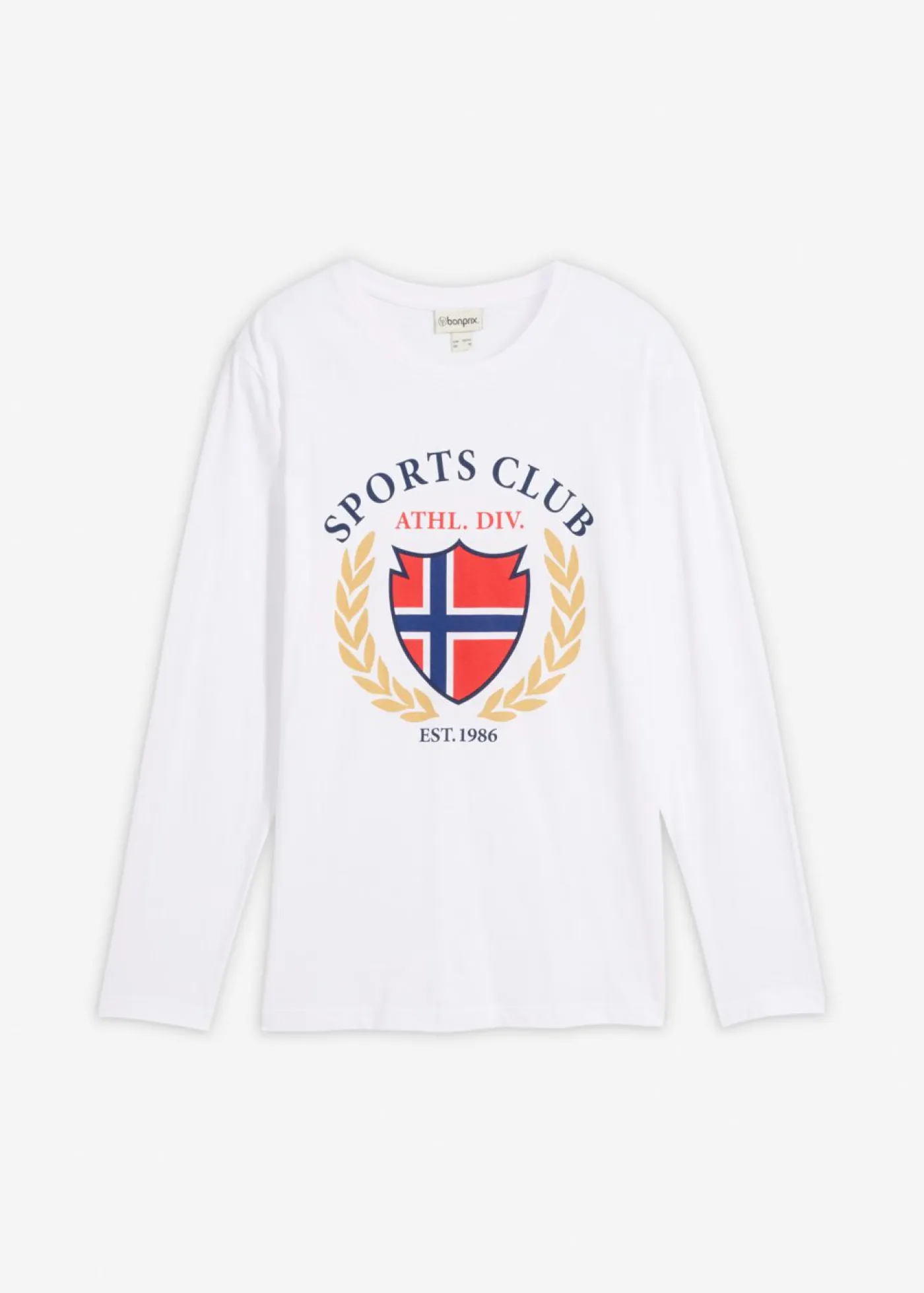 Hombre bonprix bonprix Camiseta de manga larga de algodón puro