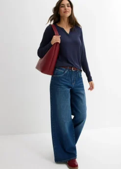 Mujer bonprix bonprix Camiseta de manga larga de suave mezcla de viscosa