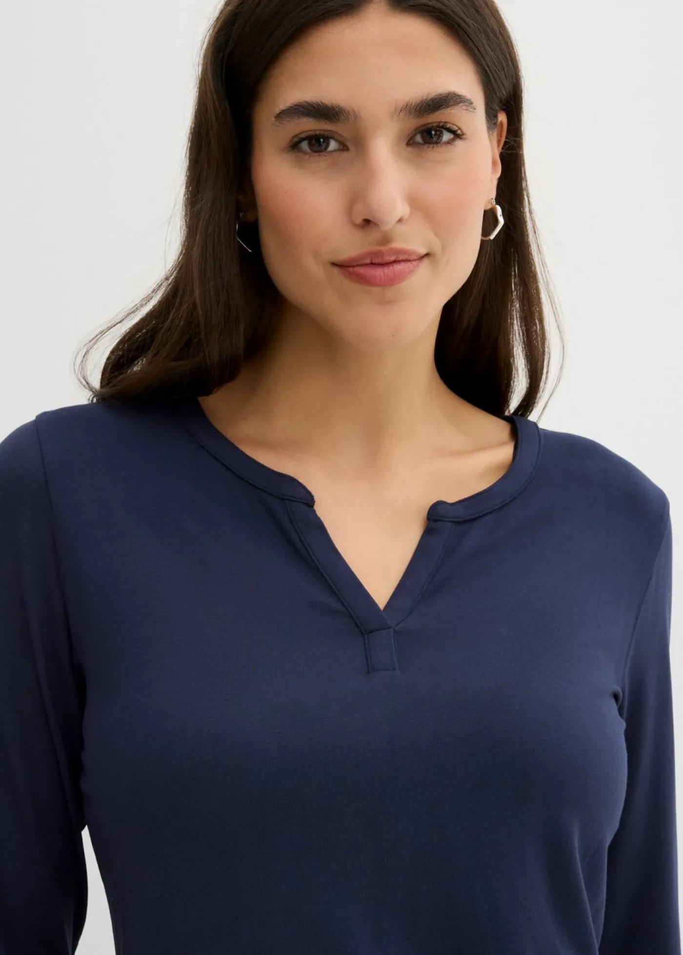 Mujer bonprix bonprix Camiseta de manga larga de suave mezcla de viscosa