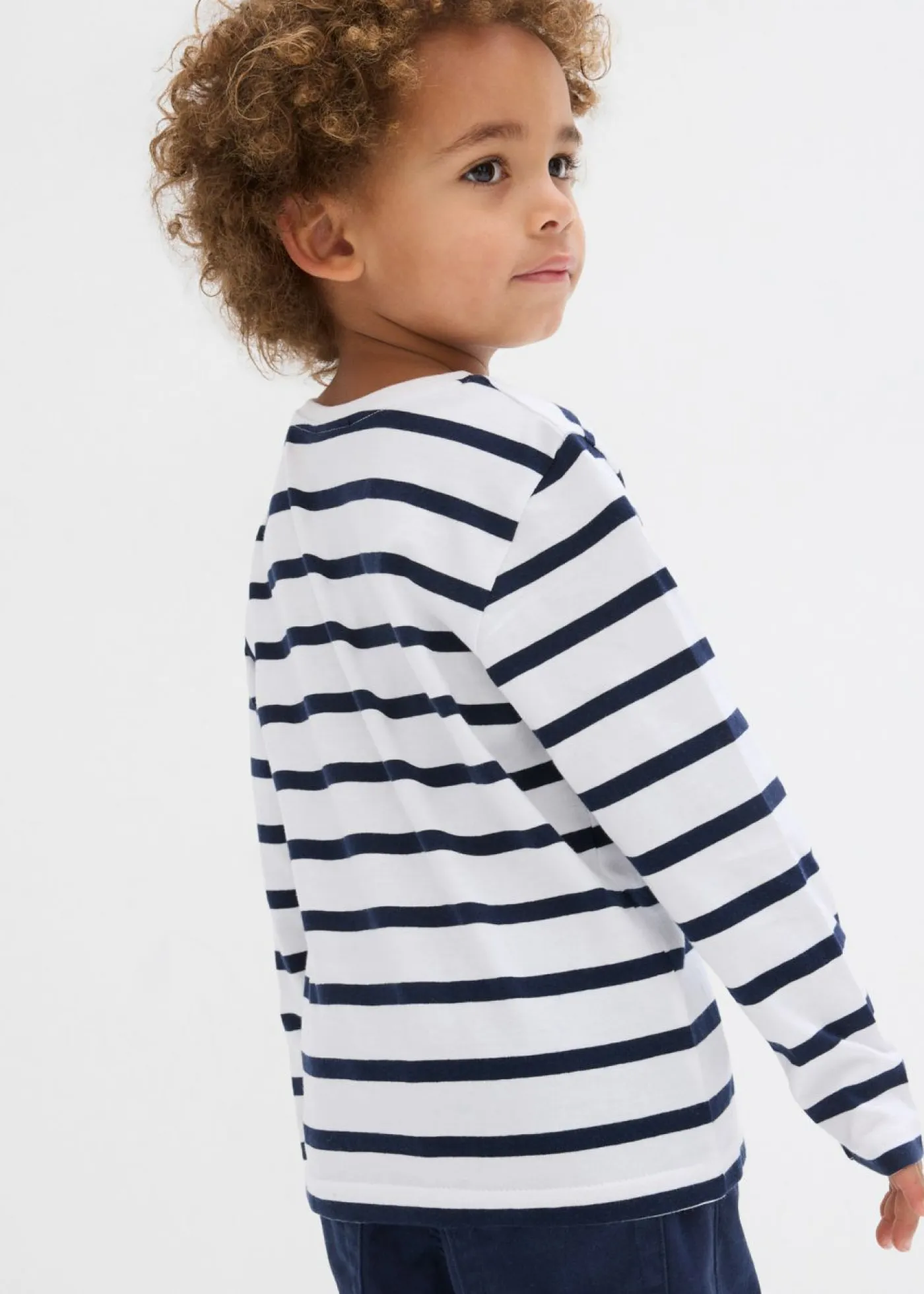 Niños bonprix bonprix Camiseta de manga larga de algodón orgánico puro (2 unidades)