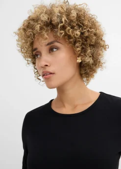 Mujer bonprix bonprix Camiseta de manga larga de algodón puro (2 unidades)