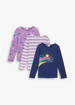 Niños bonprix bonprix Camiseta de manga larga de algodón orgánico (3 unidades)