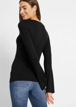 Mujer bonprix bonprix Camiseta de manga larga de mezcla de viscosa