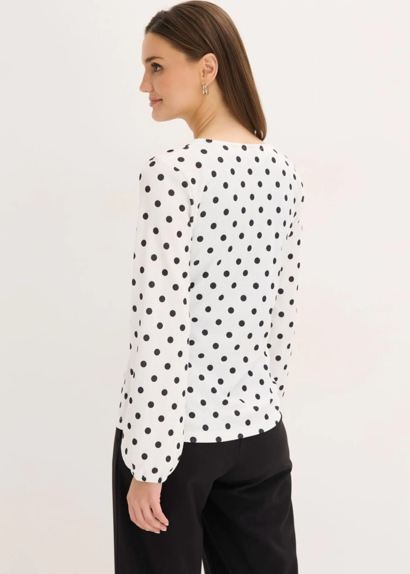 Mujer bonprix bonprix Camiseta de manga larga de punto estructurado