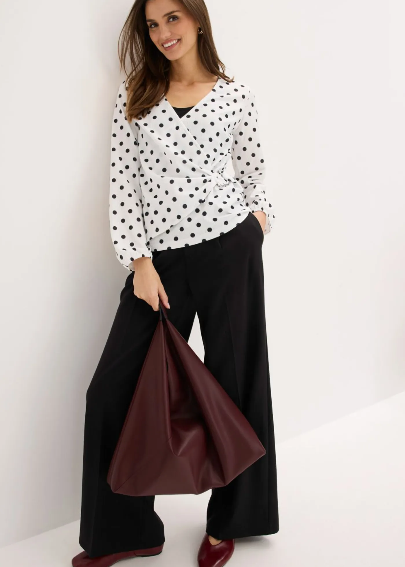 Mujer bonprix bonprix Camiseta de manga larga de punto estructurado