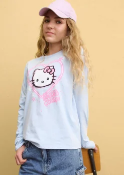 Niños bonprix Hello Kitty Camiseta de manga larga de Hello Kitty de algodón puro