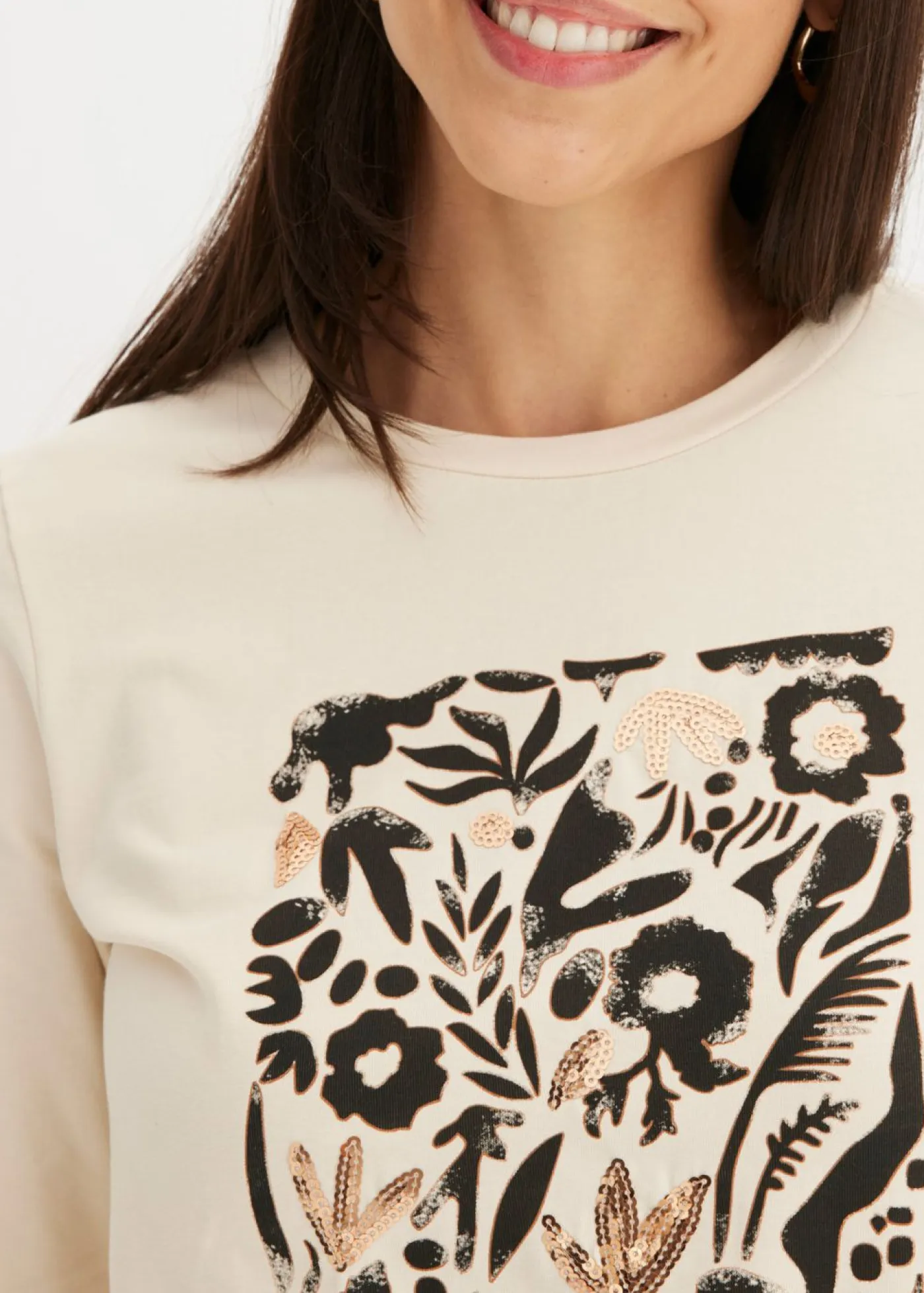 Mujer bonprix bonprix Camiseta de manga larga de algodón orgánico