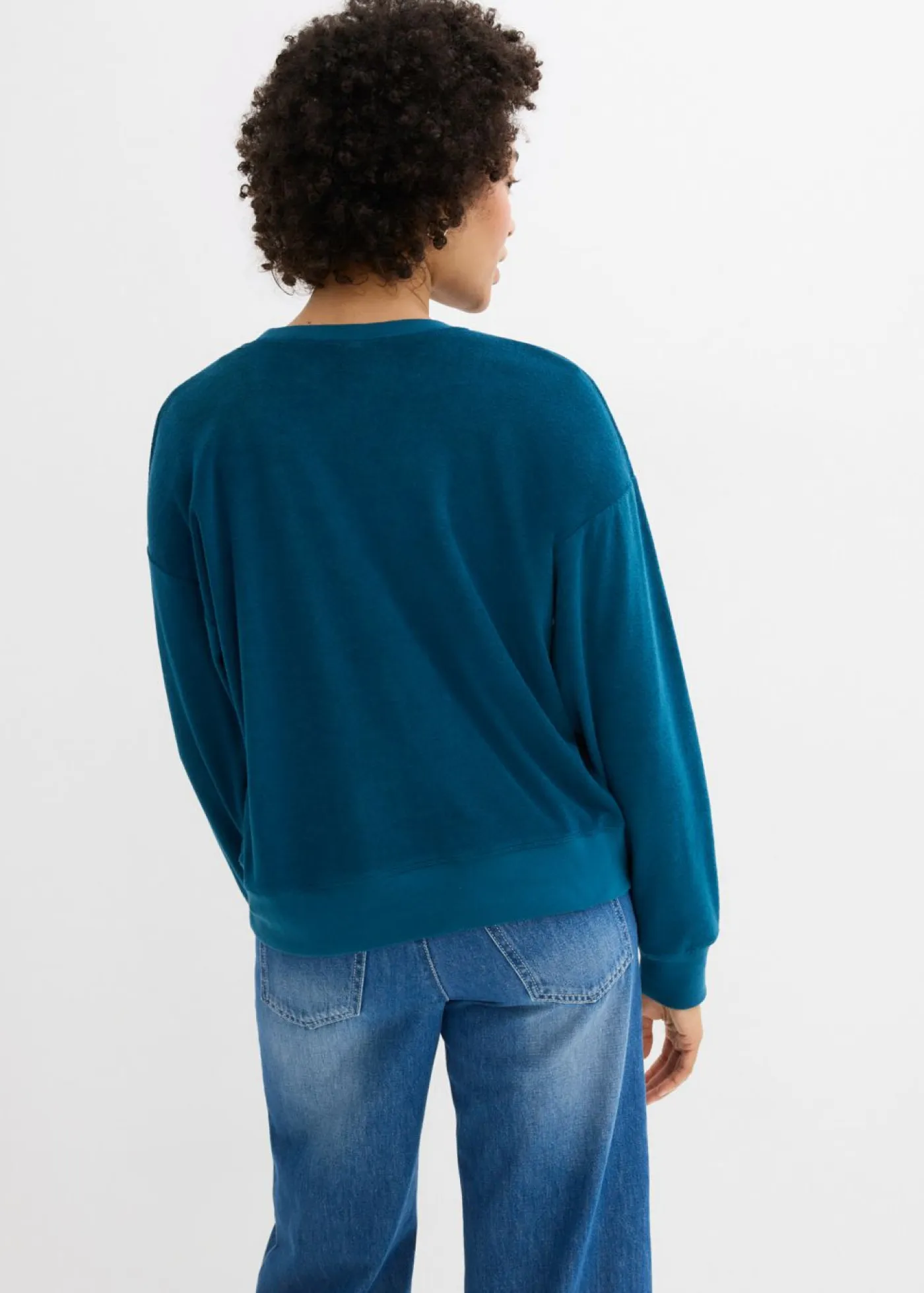 Mujer bonprix bonprix Camiseta de manga larga de felpa