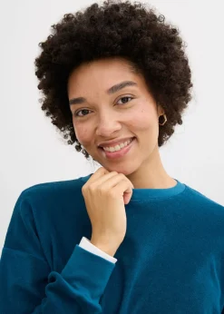 Mujer bonprix bonprix Camiseta de manga larga de felpa