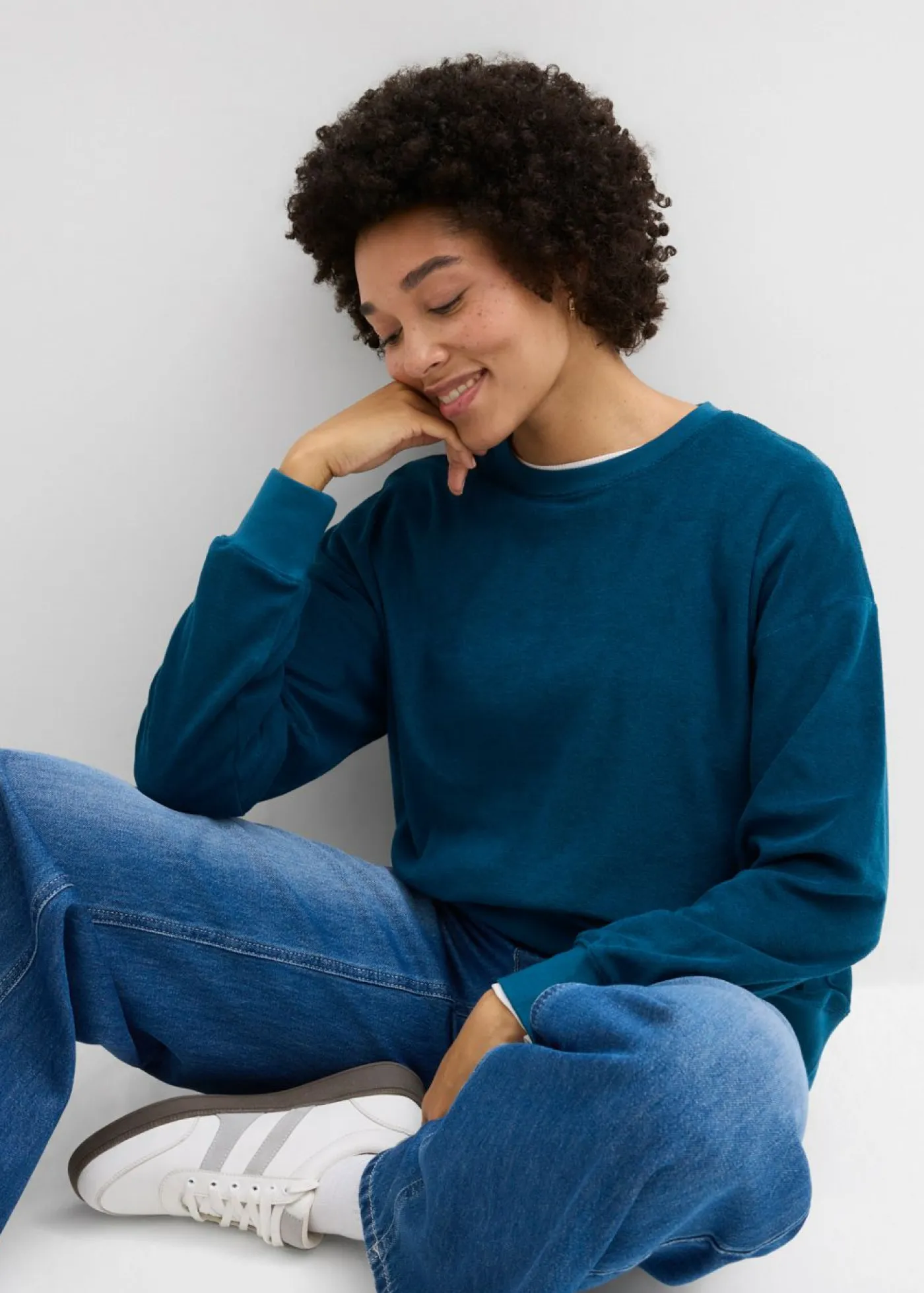 Mujer bonprix bonprix Camiseta de manga larga de felpa