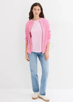 Mujer bonprix bonprix Camiseta de manga larga de algodón puro