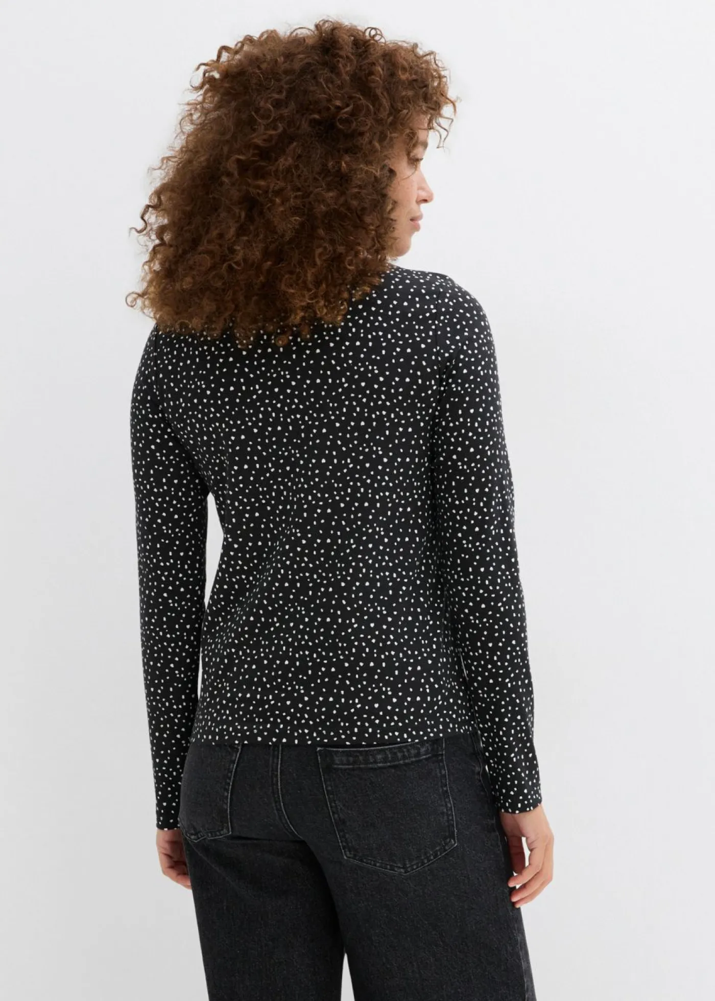 Mujer bonprix bonprix Camiseta de manga larga (2 unidades) de mezcla de algodón y elastano