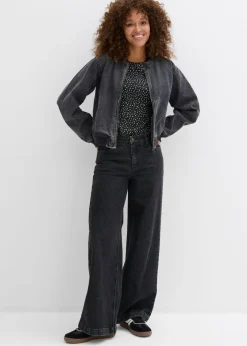 Mujer bonprix bonprix Camiseta de manga larga (2 unidades) de mezcla de algodón y elastano