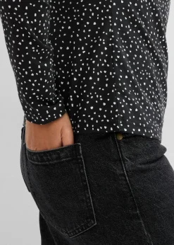 Mujer bonprix bonprix Camiseta de manga larga (2 unidades) de mezcla de algodón y elastano