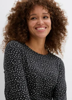 Mujer bonprix bonprix Camiseta de manga larga (2 unidades) de mezcla de algodón y elastano