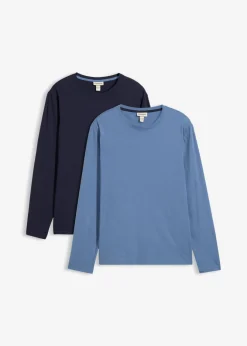 Hombre bonprix bonprix Camiseta de manga larga (2 unidades)