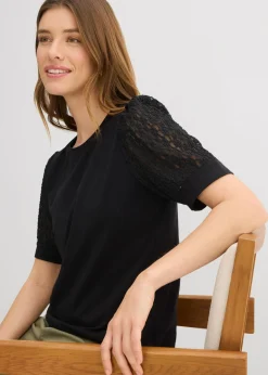 Mujer bonprix bonprix Camiseta de mezcla de algodón