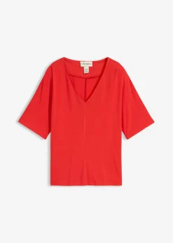 bonprix bonprix Camisetas>Camiseta de mezcla de viscosa fresa