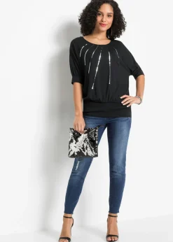 Mujer bonprix bonprix Camiseta de mezcla de viscosa fluida