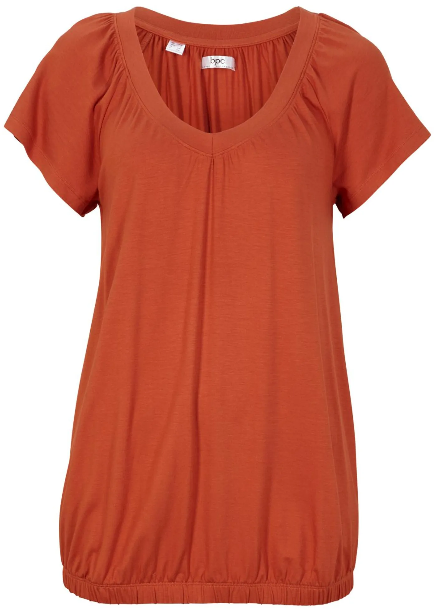 bonprix bonprix Camisetas|Novedades>Camiseta de mezcla de viscosa caoba