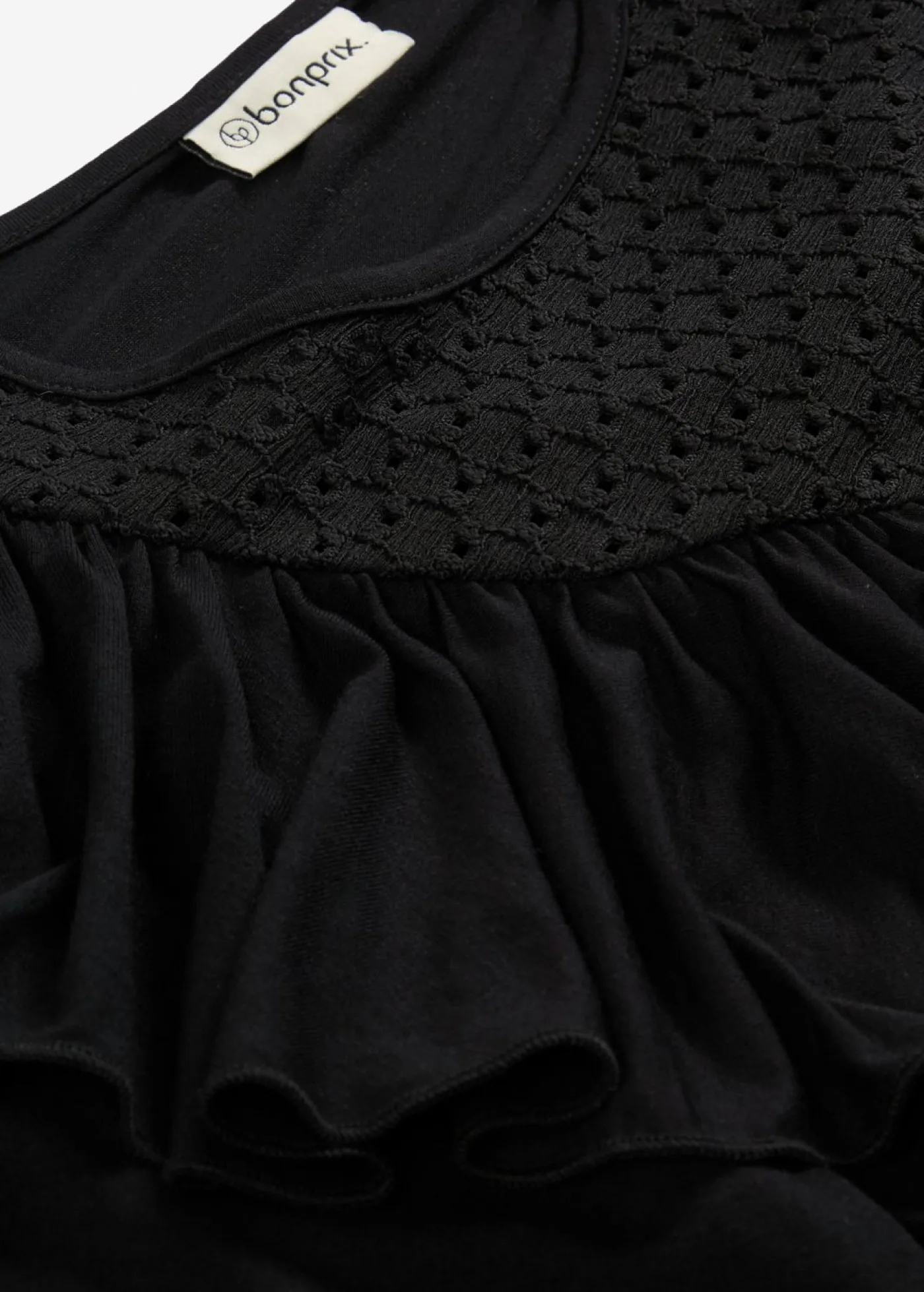 bonprix bonprix Camisetas|Novedades>Camiseta de mezcla de viscosa Negro