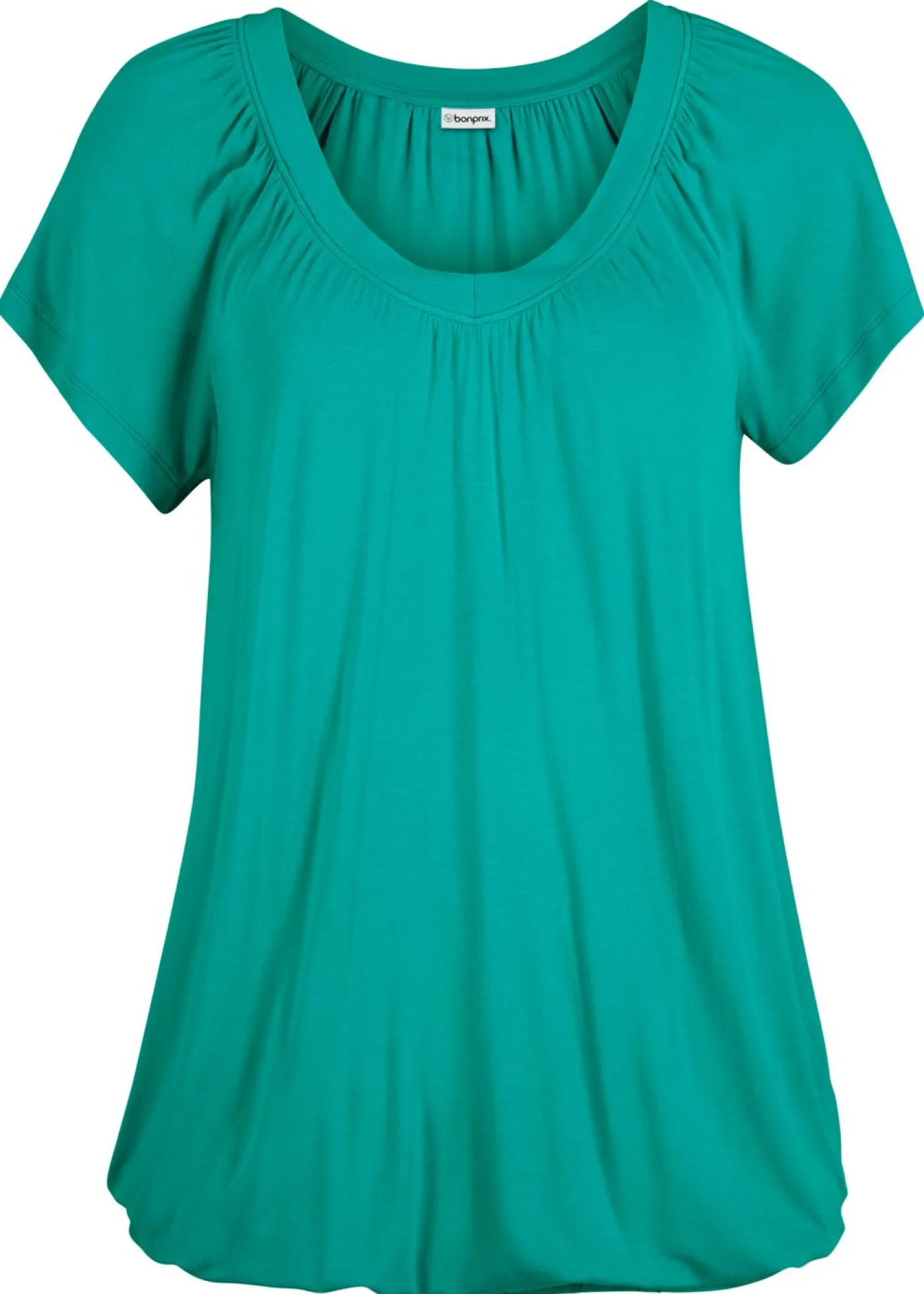 bonprix bonprix Camisetas|Novedades>Camiseta de mezcla de viscosa Esmeralda