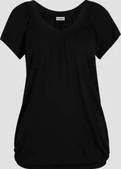 bonprix bonprix Camisetas|Novedades>Camiseta de mezcla de viscosa Negro