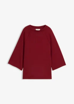 bonprix bonprix Camisetas>Camiseta de neopreno con inserto elástico Rojo rubí