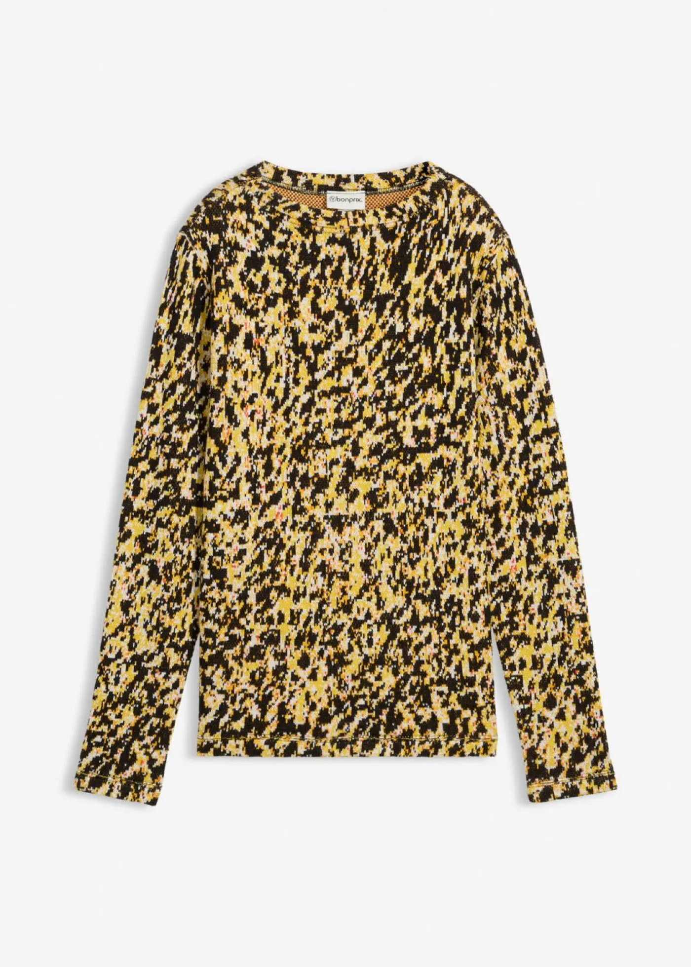 bonprix bonprix Camisetas|Ropa De Punto>Camiseta de punto ajustada Negro