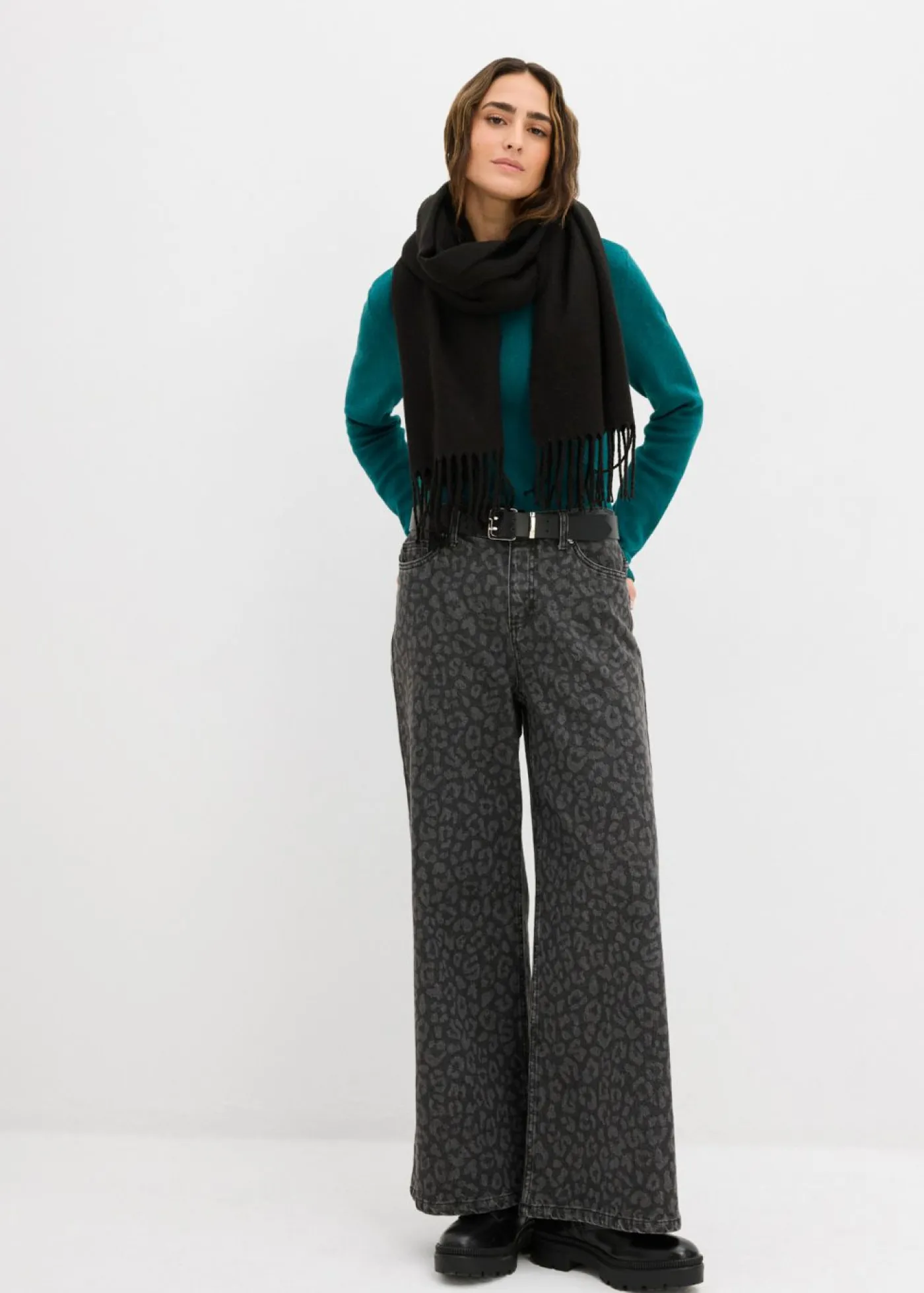 bonprix bonprix Camisetas|Ropa De Punto>Camiseta de punto ajustada Azul petróleo