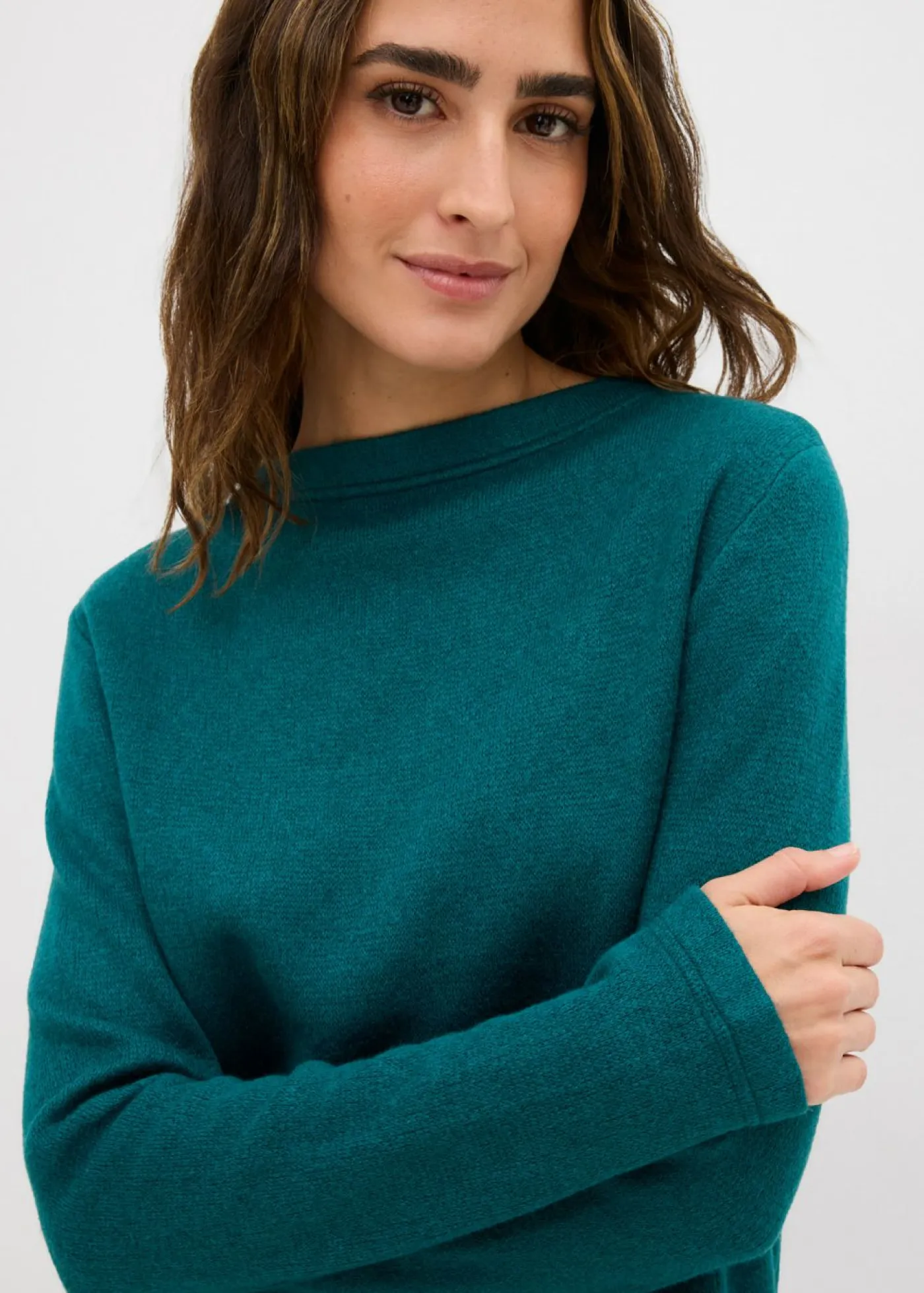 bonprix bonprix Camisetas|Ropa De Punto>Camiseta de punto ajustada Azul petróleo