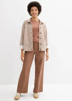 Mujer bonprix bonprix Camiseta de punto grueso con algodón orgánico (3 unidades)