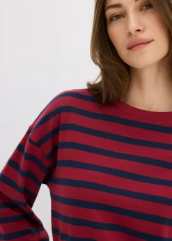 Mujer bonprix bonprix Camiseta de rayas de algodón orgánico puro