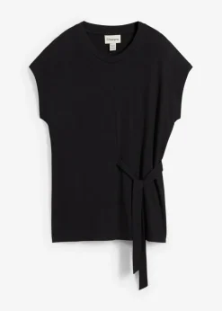 bonprix bonprix Camisetas>Camiseta de suave mezcla de viscosa Negro