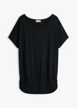 bonprix bonprix Camisetas>Camiseta de suave mezcla de viscosa Negro