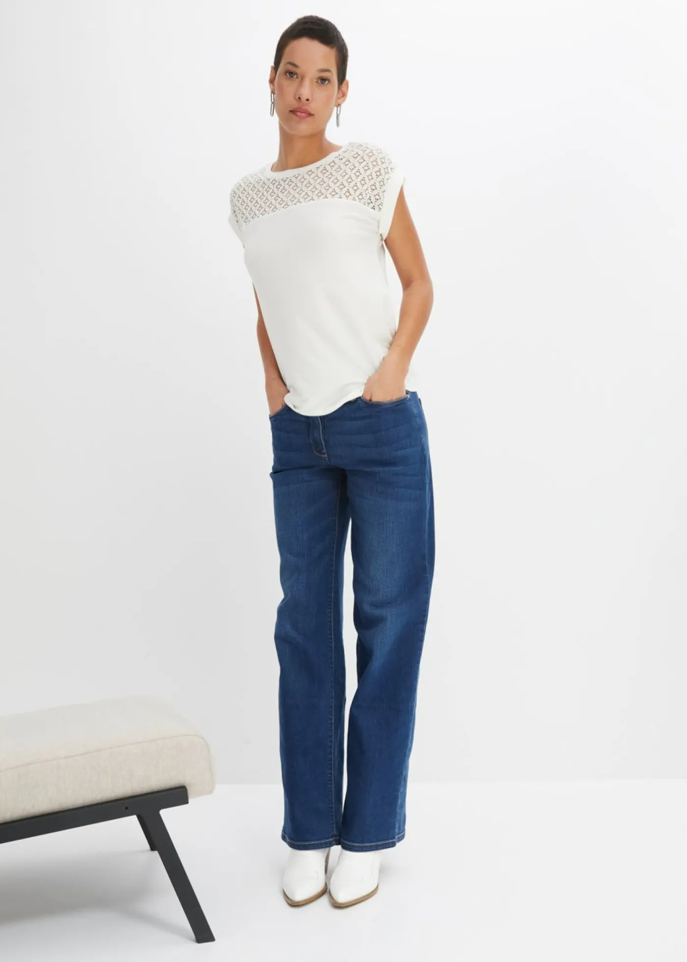 Mujer bonprix bonprix Camiseta de suave mezcla de viscosa