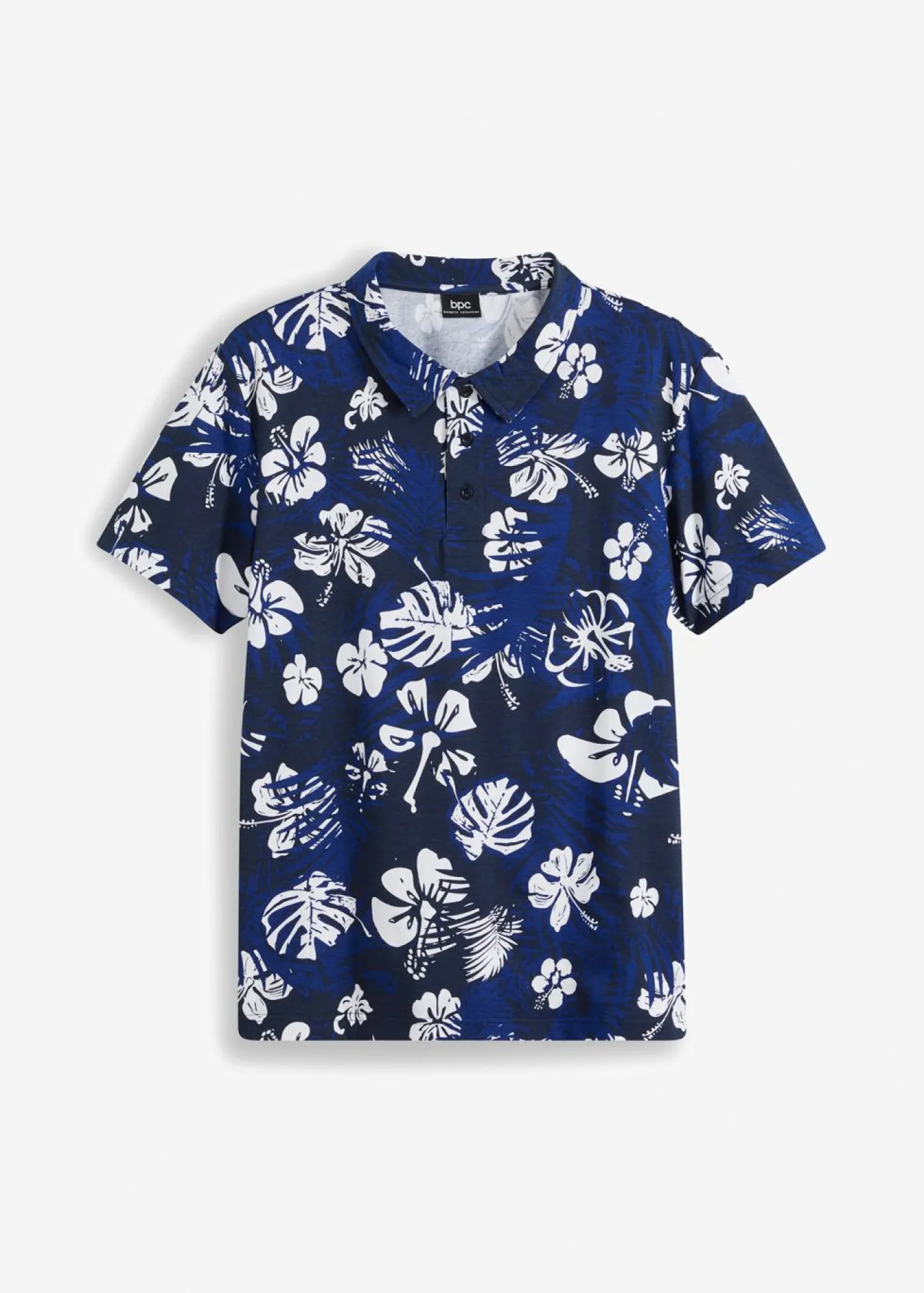 bonprix bonprix Camisetas Y Polos>Camiseta de tipo polo azul marino con flores