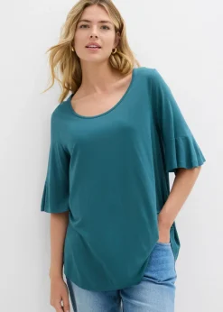 bonprix bonprix Camisetas>Camiseta de viscosa suave verde pimiento