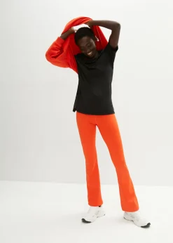 Mujer bonprix bonprix Camiseta deportiva larga con malla, de secado rápido