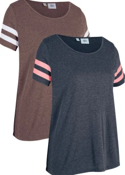 Mujer bonprix bonprix Camiseta deportiva ligera (2 unidades)